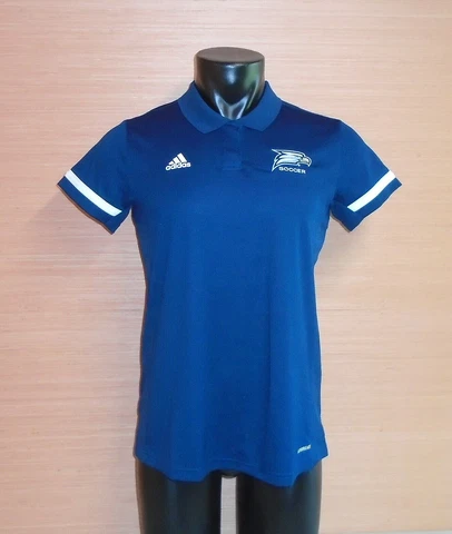 Georgia Southern University Eagles Soccer Women's Blue Adidas Polo Shirt Large Cover