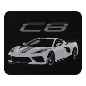 2022 vette C8 Silver Flare Metallic Mouse pad - Picture 1 of 3