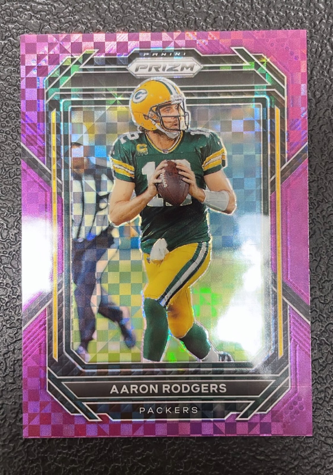Prizm Football 2022 FOTL - Aaron Rodgers Purple Power Checkerboard /49 103