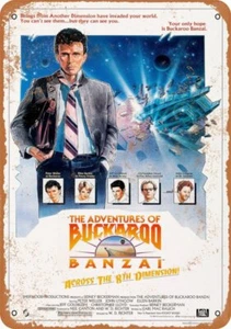 METAL SIGN Buckaroo Banzai 1984 Movie Poster 10" x 14" 141WC74L - Imagen 1 de 2