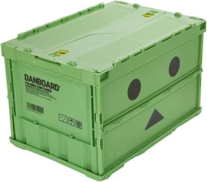 Trusco TRC50BAD Danboard Folding Container Locking Lid Green Japan Exclusive 50L - Picture 1 of 6