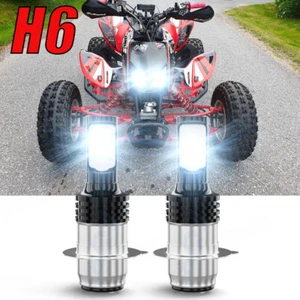 2 6000K Headlight LED Bulbs For Honda TRX450R Sportrax 450 2x4 2004 2005-2009 US - Picture 1 of 15
