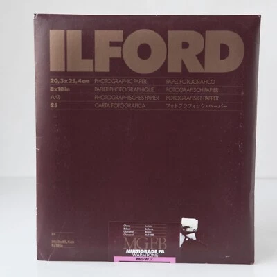 Nuevo de Lote Antiguo Ilford Multigrado FB Basado en Fibra Tono Cálido Brillante 8 x 10 Papel 25 Hojas Foto 1 de 4
