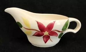 Blue Ridge JOANNA (Variant?) Gravy Boat Red Flower Southern Pottery XLNT Cond - Picture 1 of 5