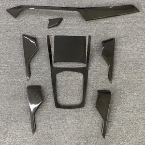 For BMW X6 G06 2020-2022 Dry Carbon Fiber Car Interior Kit Decor Cover trim 8PCS - Picture 1 of 10