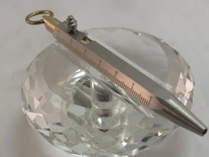 STUNNING 4.1" STAINLESS STEEL BOLT ACTION TACTICAL PEN WITH KEY RING, RULER - Picture 1 of 6