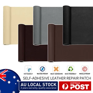 Leather Repair Tape/Patch Self Adhesive Sofa Car Seat Sticker Multuple Sizes AU - Picture 1 of 15