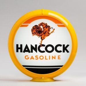 Hancock Gasoline 13.5" Lenses in Yellow Plastic Body (G216) FREE US SHIPPING