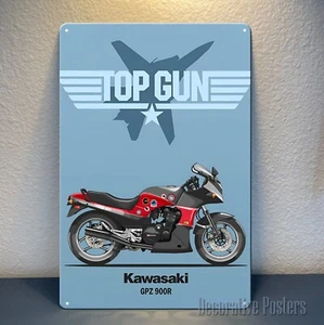 kawasaki gpz900r Motorrad Metall Poster - Sammlerschild - Größe:20x30cm - Bild 1 von 5