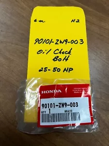 HONDA Oil Check Bolt Screw 90101-ZW9-003 BF25-BF50 2004+ - Foto 1 di 2