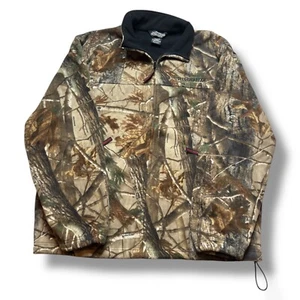 Winchester Hunting Camo Fleece Jacket Full Zip Men's XL Y2K Outdoor Fleece Soft - Picture 1 of 4