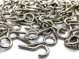 Curtain Hooks & Eyes For Voile / Net Curtain Wire Hook And Eye (584) - Picture 1 of 5