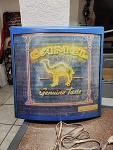 Vintage Joe Camel 1994 Genuine Taste Tobacco Lighted Bar Sign 20" x 20" Man Cave - Picture 1 of 24