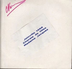 CHORALE DE FILLES DE JOINVILLE Joinville 1968 French 7" 45 Private pressing - Bild 1 von 4