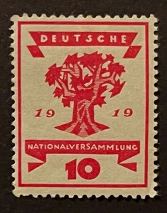 Travelstamps: 1919 Germany Stamps Mi 107/ Scott # 105, National Assembly MOGH - Photo 1 sur 5