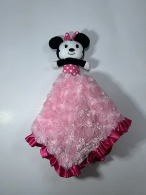 Розовое защитное одеяло ITTY BITTYS Hallmark Minnie Mouse милое атласное монахиня Disney - Изображение 1 из 4