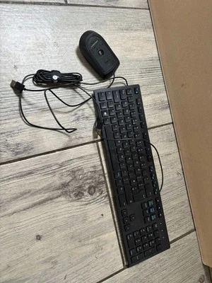 Dell Wired Keyboard and Optical Mouse Combo – USB, Black – Model KB216 & MS116 - Image 1 of 4