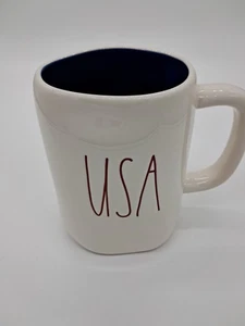 Rae Dunn USA Mug Ceramic Patriotic July 4th Americana NEW - Picture 1 of 4