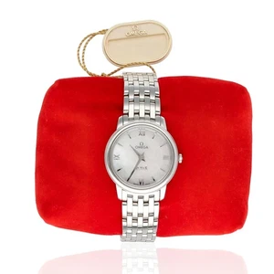 OMEGA Prestige Quartz Silver Women's Watch - 424.15.27.60.52.001 Box & Papers - Picture 1 of 6
