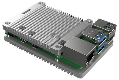 Raspberry Pi 5 Coolingpro Passif Refroidissement CNC Ouvert Étui,Argent - RP5-OS - Photo 1/3