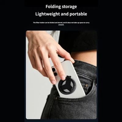 Foldable 52mm CPL Filter Enhances Saturation for Mobile Phone Photography Use - Image 1 of 4