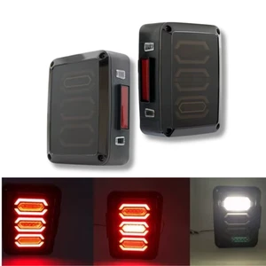 Rear Light Set LED For Jeep Wrangler JK 07-17 Tail Lamp Pair Left Right - Picture 1 of 12