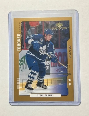2000-01 Upper Deck MVP Steve Thomas / Toronto Second Star Gold Script SP #73/100 - Image 1 of 3
