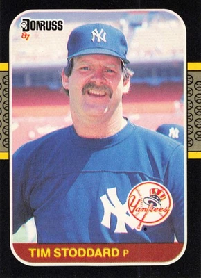 Tim Stoddard 1987 Donruss #497 New York Yankees Baseball - Image 1 of 2