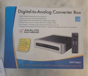 Cinch TV Digital zu Analog Konverter Box mit Fernbedienung Modell STB7766G1 OpenBox - Bild 1 von 9