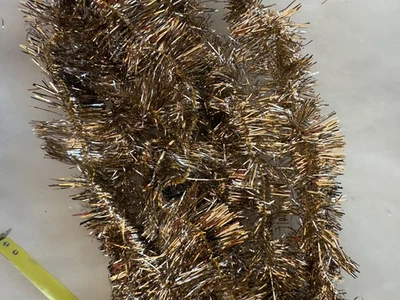 17 FEET Vintage Antique Silver Christmas Feather Tree Tinsel Garland - Image 1 of 2