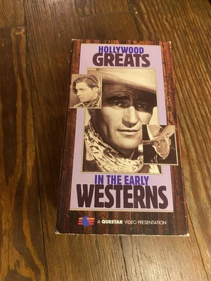 Hollywood Greats In The Early Westerns VHS 3 tape compilation 12 hours vintage - Image 1 of 3