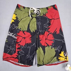 Billabong Board Shorts Mens 32 Rasta Reggae Hawaiian Swim Trunk Surf Beach - Picture 1 of 16