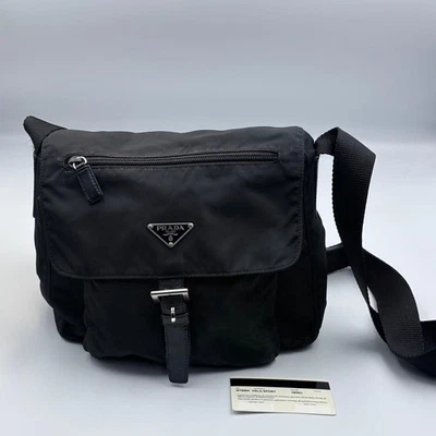 Bolso Mensajero PRADA Nylon VELA SPORT Negro Unisex Foto 1 de 4