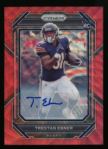 TRESTAN EBNER 2022 PRIZM RED WAVE AUTO #08/149 BEARS AUTOGRAPH ROOKIE - Picture 1 of 1