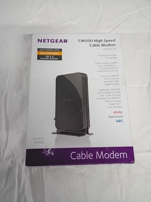 Netgear High Speed Cable Modem CM500 DOCSIS 3.0 Xfinity Cox Spectrum Comcast NEW - Image 1 of 3