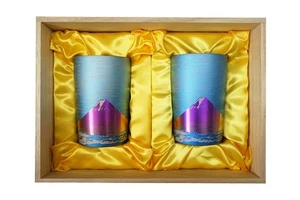 HORIE (Horie) Tsubame Titanium double tumbler Fuji 270cc Red Fuji 2 pieces set w - Picture 1 of 8
