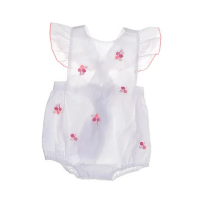 Jacadi, Body, Größe: 67, Weiß/Pink, Baumwolle, Blumen, Mädchen #WrD - Bild 1 von 4