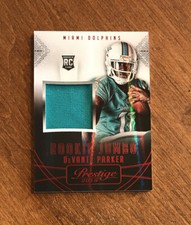DeVante Parker 2015 Prestige Jumbo Rookie Jersey Red RJJ-DP Patriots Dolphins RC