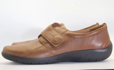 Hotter Comfort Concept Shoes US 11 Women’s Hook Loop Brown Leather England Sugar - Image 1 of 4