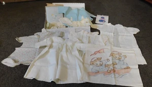 Vintage Antique Doll Baby Clothes ,Baby Book, Comb+ Brush, Pillow Case, Bonnet - Picture 1 of 23