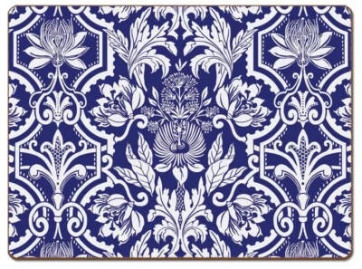 Juego de 4 manteles individuales de cartón duro con respaldo de corcho vinilo laminado superior jardín Foto 1 de 2