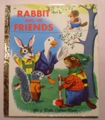 Rabbit and His Friends, Richard Scarry, 2nd Printing, 1973, Little Golden Book Foto 1 de 4