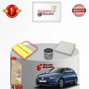 KIT TAGLIANDO FILTRI E OLIO VW POLO VI 1.0 MPI 55KW 75CV DAL 2017 -> - Imagen 1 de 1
