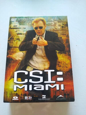 Csi Miami Fourth Season Complete 4.1-4.25 2007 - DVD Spanish English Reg 2 - Image 1 of 4
