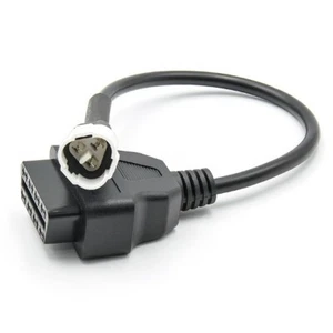 3 Pin to OBD2 Diagnostic Tool Code Reader Adapter Cable for Yamaha Motorcycle - Picture 1 of 5