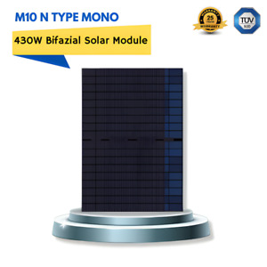 Solarmodule 430W Bifaziale-Bifacial pv Solarpanel Schwarz | Multi Rabaat ✅