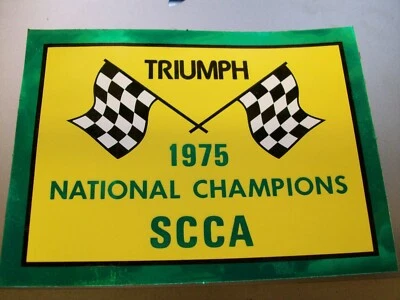 Pegatinas vintage nos scca 1975 triumph campeón nacional Foto 1 de 3