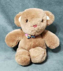 1985 Rare Vintage Gund - Small Brown Plush Stuffed Animal 7" w/ Bow Tie - Picture 1 of 5