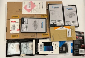 New! Lot Of 14 Random Phone Cases And Screen Protectors - Picture 1 of 11