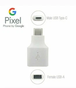 OEM Google Type-C Adapter to USB for Pixel 2 3 X XL and other 100s of phones - Picture 1 of 2